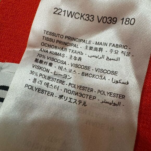 The Attico Ribbed Knot Top Multiway Stretch Orange Size 2-4‎ - Picture 8 of 12